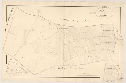 MEREVILLE. - Section A : Gossandu, 2e feuille. 
