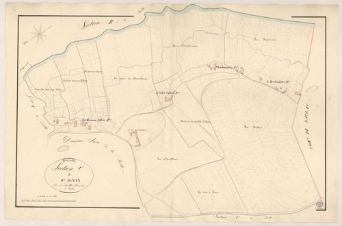 MEREVILLE. - Section C : Saint-Aignan, 1ère feuille. 