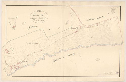 MEREVILLE. - Section B : Galatres (les), 4e feuille. 