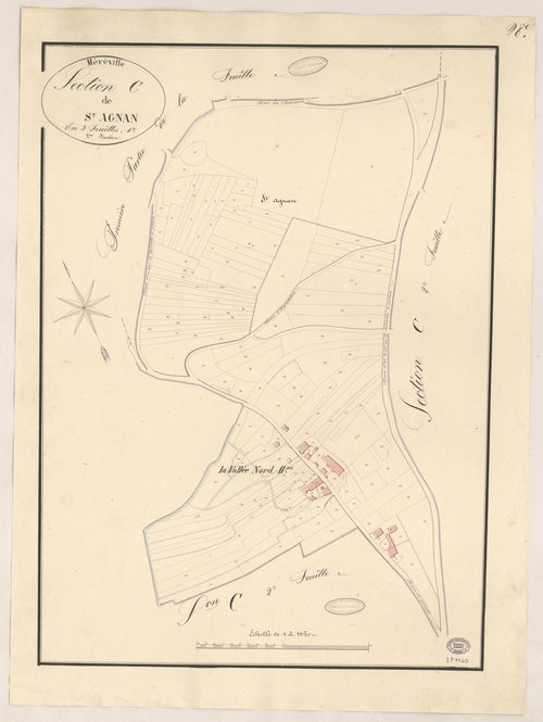 MEREVILLE. - Section C : Saint-Aignan, 2e feuille. 