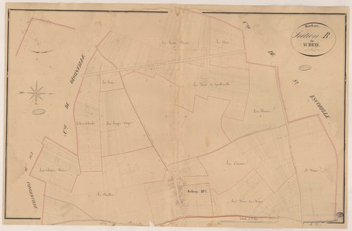 MEROBERT. - Section B : Aubray, 1ère feuille. 