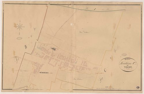 MEROBERT. - Section C : Village (le), 1ère feuille. 