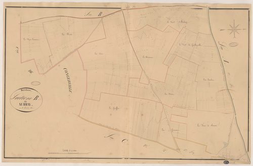 MEROBERT. - Section B : Aubray, 2e feuille. 