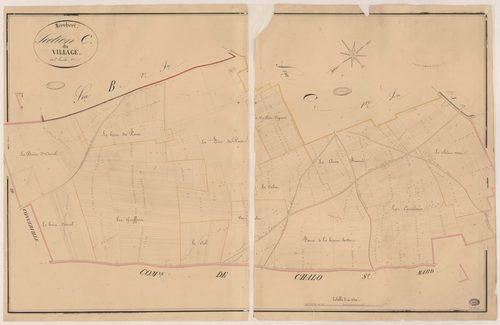 MEROBERT. - Section C : Village (le), 2e feuille. 