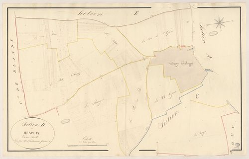 MESPUITS. - Section D : Mespuis (le), 1ère feuille. 
