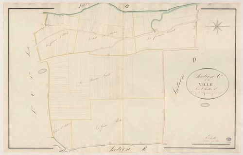 MILLY-LA-FORET. - Section C : Ville (la), 1ère feuille. 