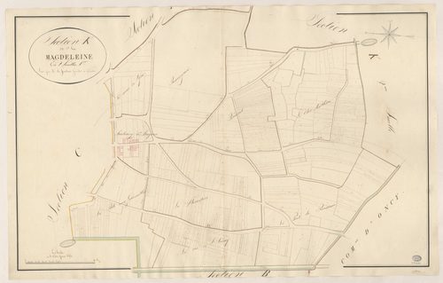 MILLY-LA-FORET. - Section K : Madeleine (la), 1ère feuille. 