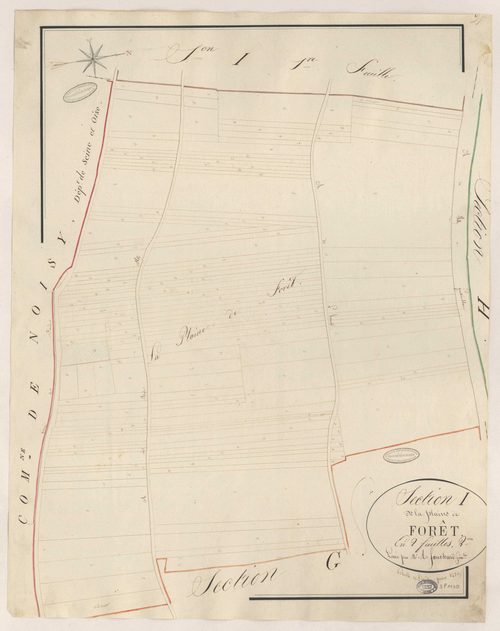 MILLY-LA-FORET. - Section I : Plaine de Forêt (la), 2e feuille. 