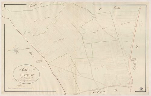 MILLY-LA-FORET. - Section P : Châtillon, 2e feuille. 