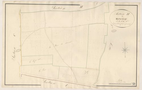 MILLY-LA-FORET. - Section H : Monceau, 4e feuille. 