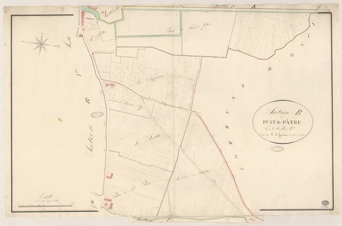 MILLY-LA-FORET. - Section B : Puits-Pâtre (le), 3e feuille. 