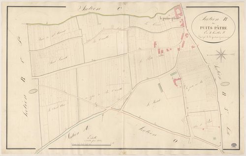MILLY-LA-FORET. - Section B : Puits-Pâtre (le), 2e feuille. 