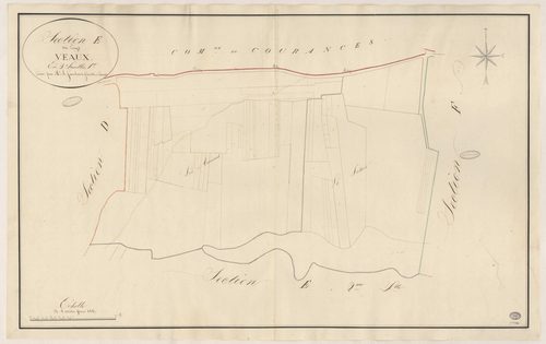 MILLY-LA-FORET. - Section E : Longs Veaux (les), 1ère feuille. 