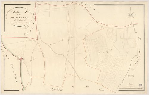 MILLY-LA-FORET. - Section D : Montignotte (la), 1ère feuille. 