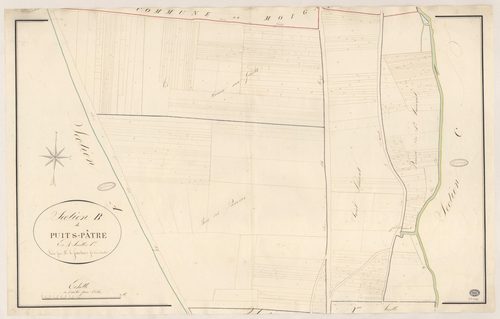 MILLY-LA-FORET. - Section B : Puits-Pâtre (le), 1ère feuille. 