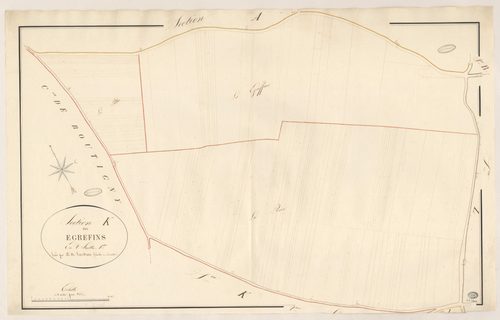 MOIGNY. - Section K : Egrefins (les), 1ère feuille. 