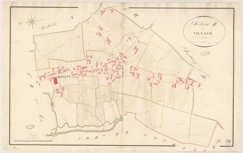 MOIGNY. - Section E : Village (le), 1ère feuille. 