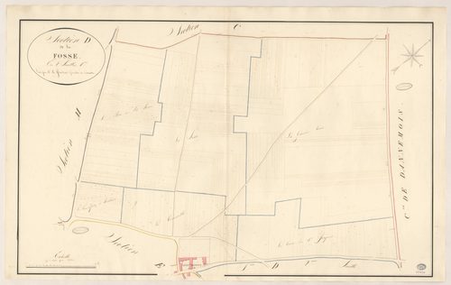 MOIGNY. - Section D : Fosse (la), 1ère feuille. 