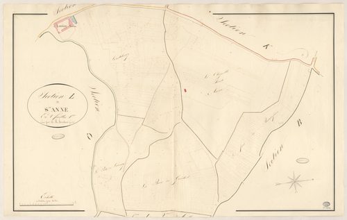 MOIGNY. - Section L : Sainte-Anne, 1ère feuille. 