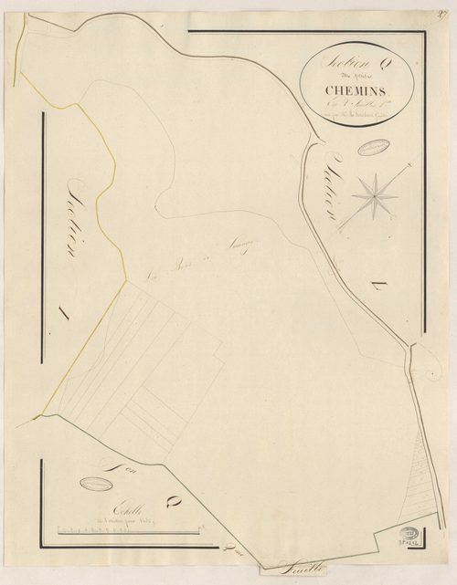 MOIGNY. - Section Q : Petits Chemins (les), 1ère feuille. 