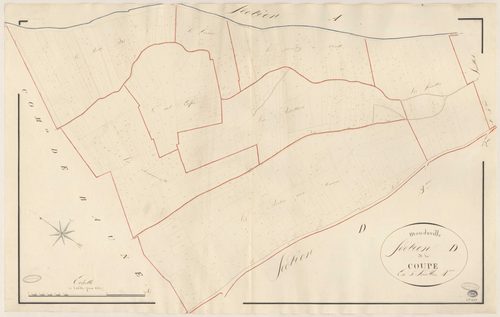 MONDEVILLE. - Section D : Coupe (la), 4e feuille. 