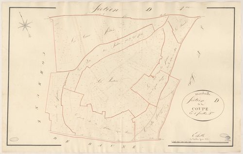 MONDEVILLE. - Section D : Coupe (la), 3e feuille. 