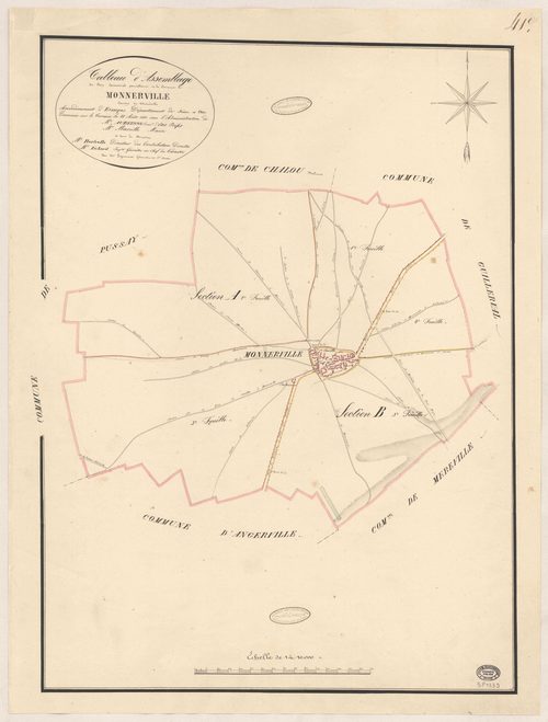 MONNERVILLE. - Plan d'assemblage. 