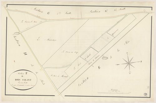 MONTGERON. - Section F : Bois Galant (le). 