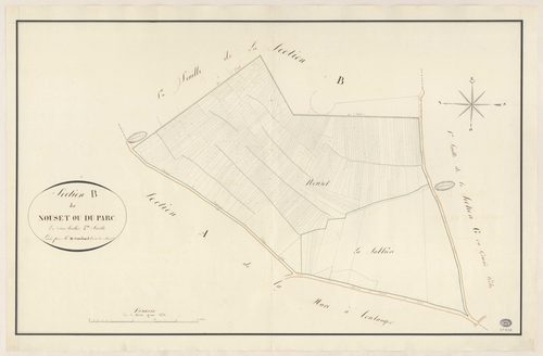 MONTGERON. - Section B : Nouset (le) ou le Parc, 2e feuille. 