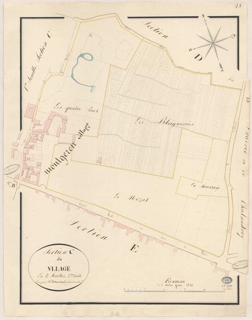 MONTGERON. - Section C : Village (le), 2e feuille. 