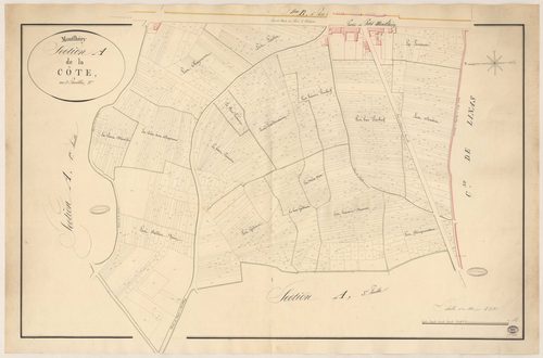 MONTLHERY. - Section A : Côte (la), 2e feuille. 