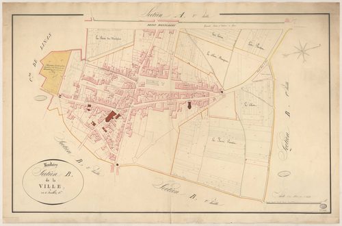 MONTLHERY. - Section B : Ville (la), 4e feuille. 