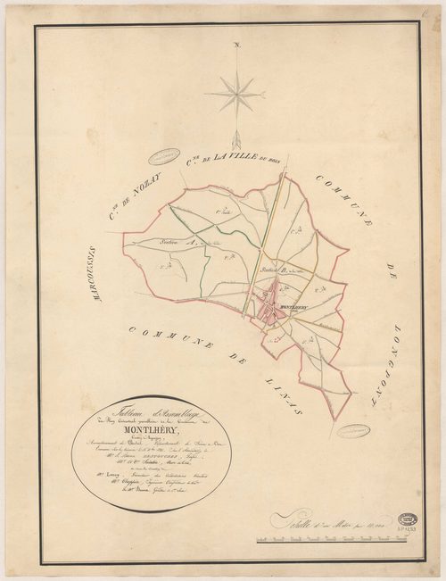MONTLHERY. - Plan d'assemblage. 
