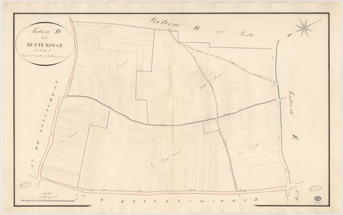 MORANGIS. - Section D : Butte rouge (la), 1ère feuille. 