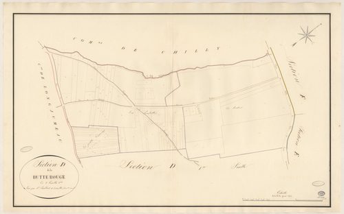 MORANGIS. - Section D : Butte rouge (la), 2e feuille. 