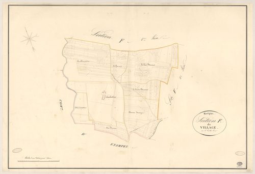 MORIGNY-CHAMPIGNY. - Section F : Village (le), 4e feuille. 