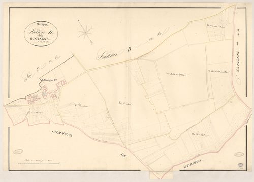 MORIGNY-CHAMPIGNY. - Section D : Montagne (la), 2e feuille. 