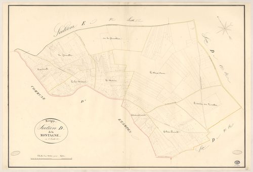 MORIGNY-CHAMPIGNY. - Section D : Montagne (la), 3e feuille. 