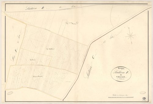 MORIGNY-CHAMPIGNY. - Section F : Village (le), 1ère feuille. 