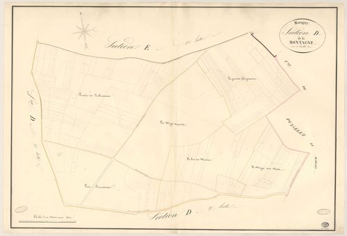 MORIGNY-CHAMPIGNY. - Section D : Montagne (la), 1ère feuille. 