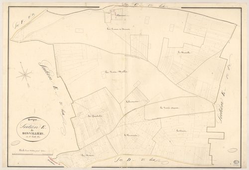 MORIGNY-CHAMPIGNY. - Section E : Bonvilliers, 3e feuille. 
