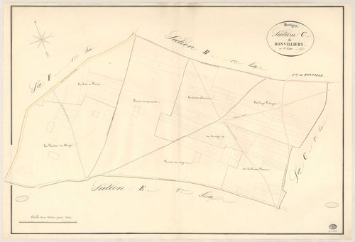 MORIGNY-CHAMPIGNY. - Section C : Bonvilliers, 1ère feuille. 