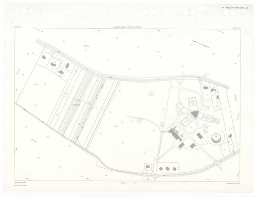MORSANG-SUR-SEINE, plans minutes de conservation : tableau d'assemblage,1934, Ech. 1/10000 ; plans des sections A3, A5, 1934, Ech. 1/1250, sections A4, BU, 1934, Ech. 1/2500, sections AA, AC, AD, AE, AH, AI, 2001, Ech. 1/1000, section AB, 2001, Ech. 1/200