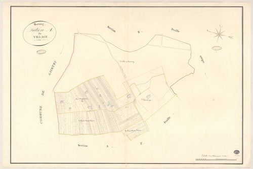 MORSANG-SUR-SEINE. - Section A : Village (le), 1ère feuille. 