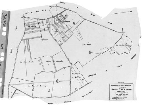 NAINVILLE-LES-ROCHES . -Cadastre révisé pour 1933 : plans de la section A le Parc, section B Camp Rémy 1ère feuille, 2ème feuille, section C les Bois ; cadastre renouvelé pour 1962 : plan de la section ZA ; cadastre renouvelé pour 1966 : plan de la sectio