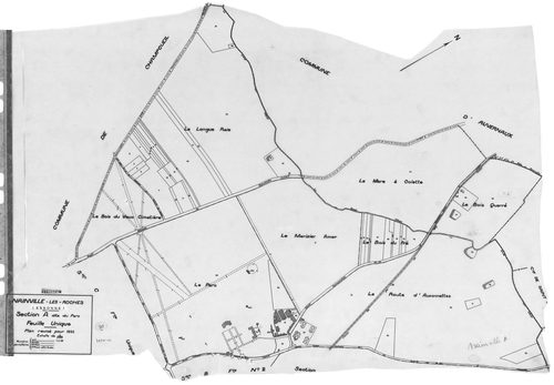 NAINVILLE-LES-ROCHES . -Cadastre révisé pour 1933 : plans de la section A le Parc, section B Camp Rémy 1ère feuille, 2ème feuille, section C les Bois ; cadastre renouvelé pour 1962 : plan de la section ZA ; cadastre renouvelé pour 1966 : plan de la sectio