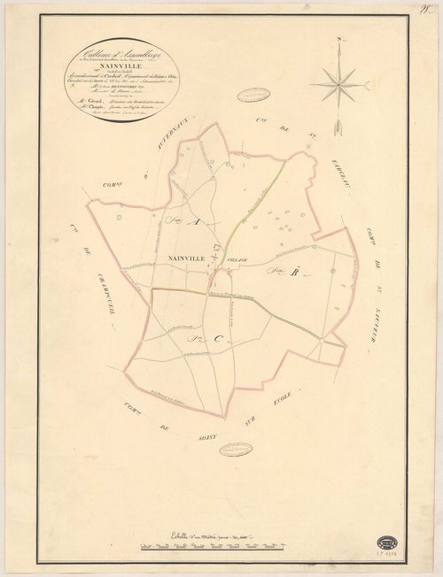 NAINVILLE-LES-ROCHES. - Plan d'assemblage. 