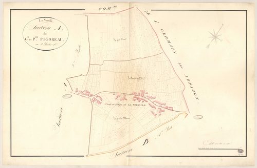 NORVILLE (LA). - Section A : Grand et Petit Pigoreau (le), 1ère feuille. 