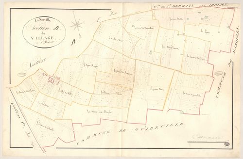 NORVILLE (LA). - Section B : Village (le), 2e feuille. 