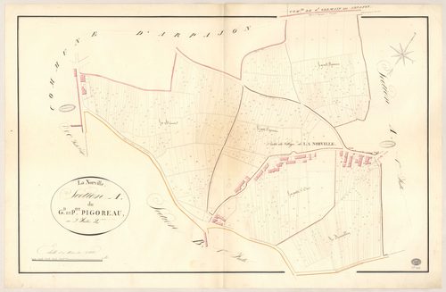 NORVILLE (LA). - Section A : Grand et Petit Pigoreau (le), 2e feuille. 
